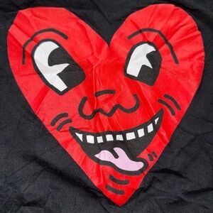 Keith Haring Street Art “Smiling Heart” T-Shirt: Adult Medium: NYC Streetwear